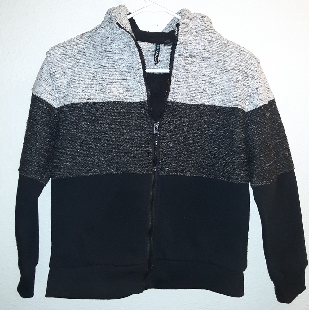 Hard Edge sherpa lined hoodie